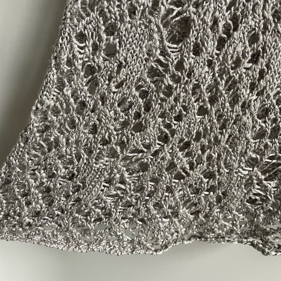 Eileen Fisher Crochet Long Line Tank Top - Picture 4 of 6